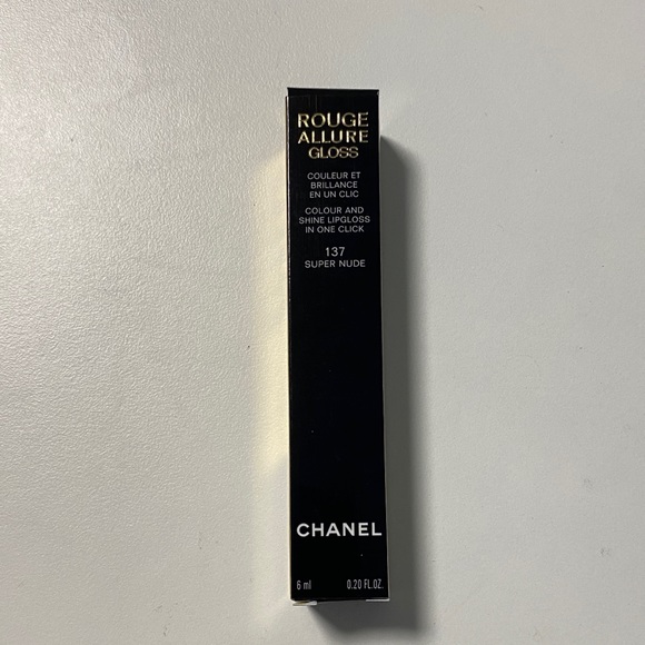 Chanel rouge allure gloss 137 super nude 6ml new - Picture 3 of 6